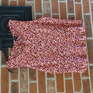 Talbots Flounce Hem Blouse Size 14